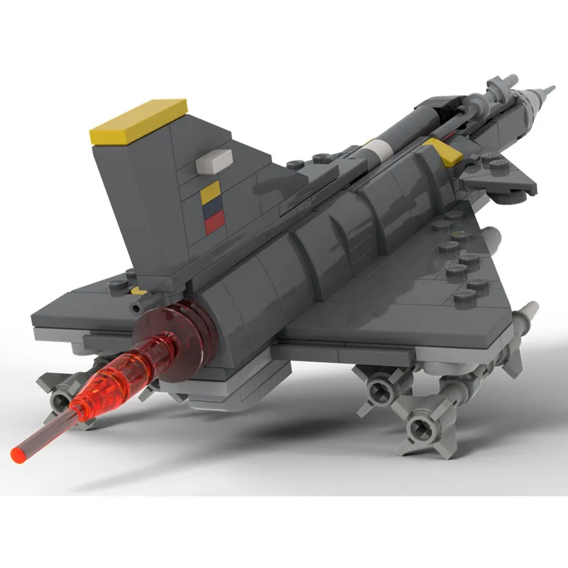 MOC-243140 Fighter Building Block Modello Kfir C.10 Mattoni Set di aerei militari Regali creativi Scienza Giocattoli per adulti 329PCS Warcraft