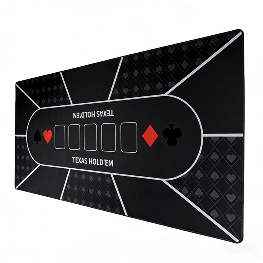 Texas Hold'em Poker Mat Casino Large Professional Poker Mat Rubber Table Mats Mahjong Board Games Tablecloth Accessories