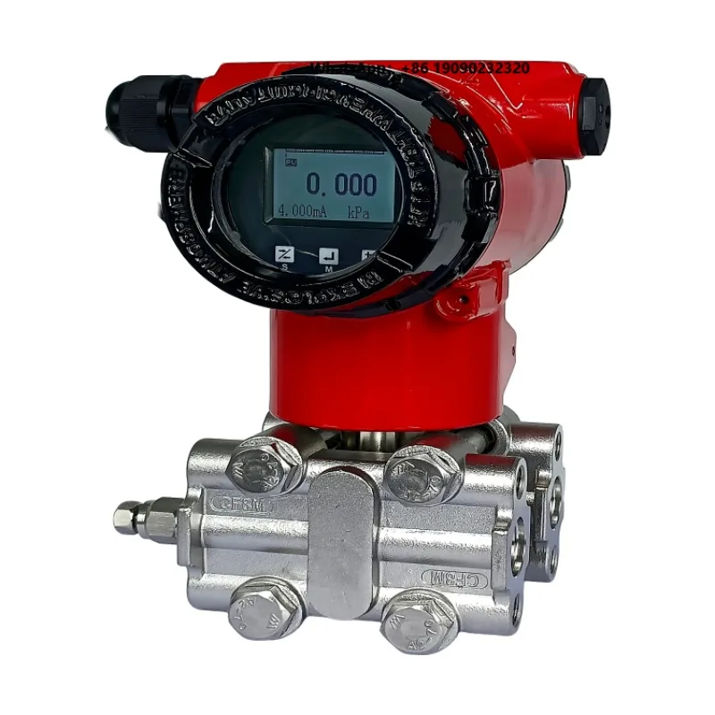 Industrial Stainless Steel Pressure Transmitter Differential Pressure Sensor Capacitive High Precision IP65 1 Year T001