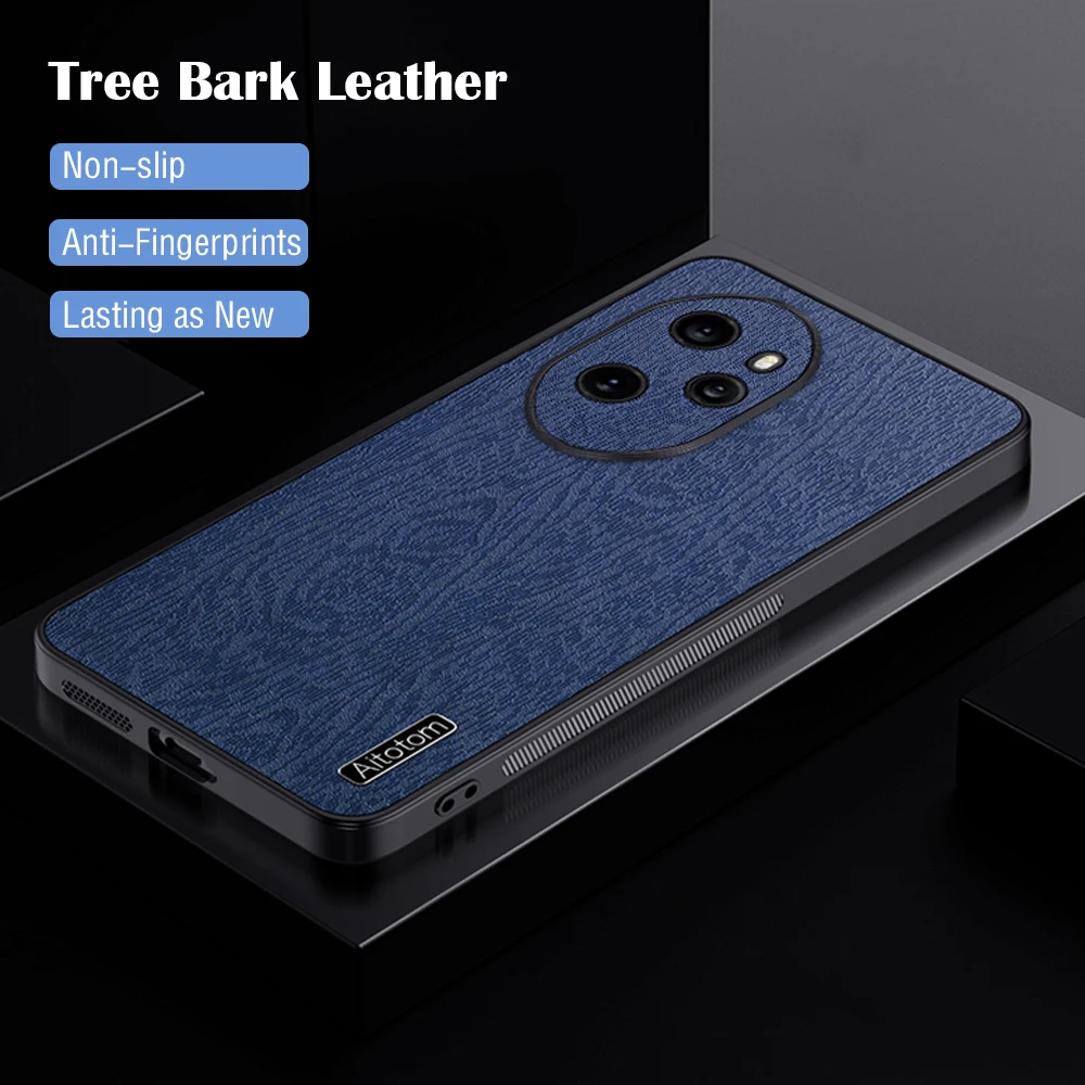 for Huawei Honor 100 Pro Phone Case Tree Pattern Leather Luxury Shockproof Soft Edges Hard Cover Honor100Pro MAA-AN10 MAA-AN00