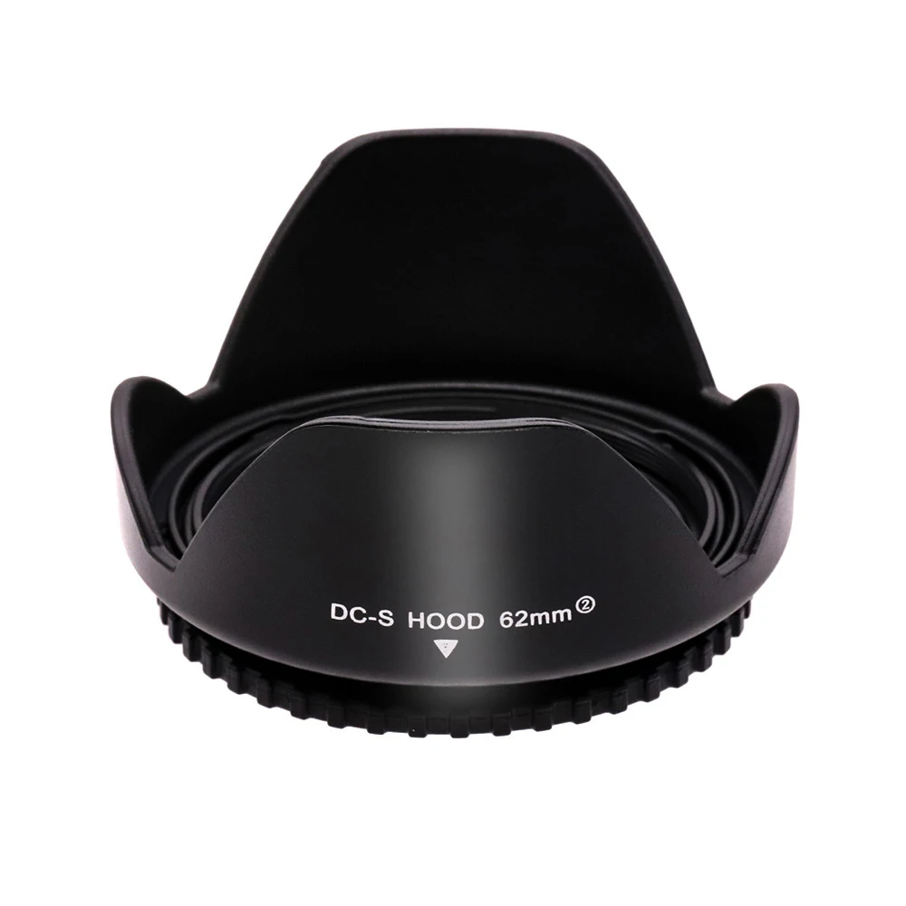LinGo 62mm Flower Shape Lens Hood Screw-On Lens Hood Reversible Petal Flower Lens Hood For Nikon Cannon Sony Camera