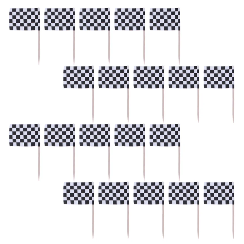

200 Pcs Toothpick Flag Cake Inserts Novel Flags Paper Cups Delicate Toothpicks Party Cupcake Small Fruit Sticks