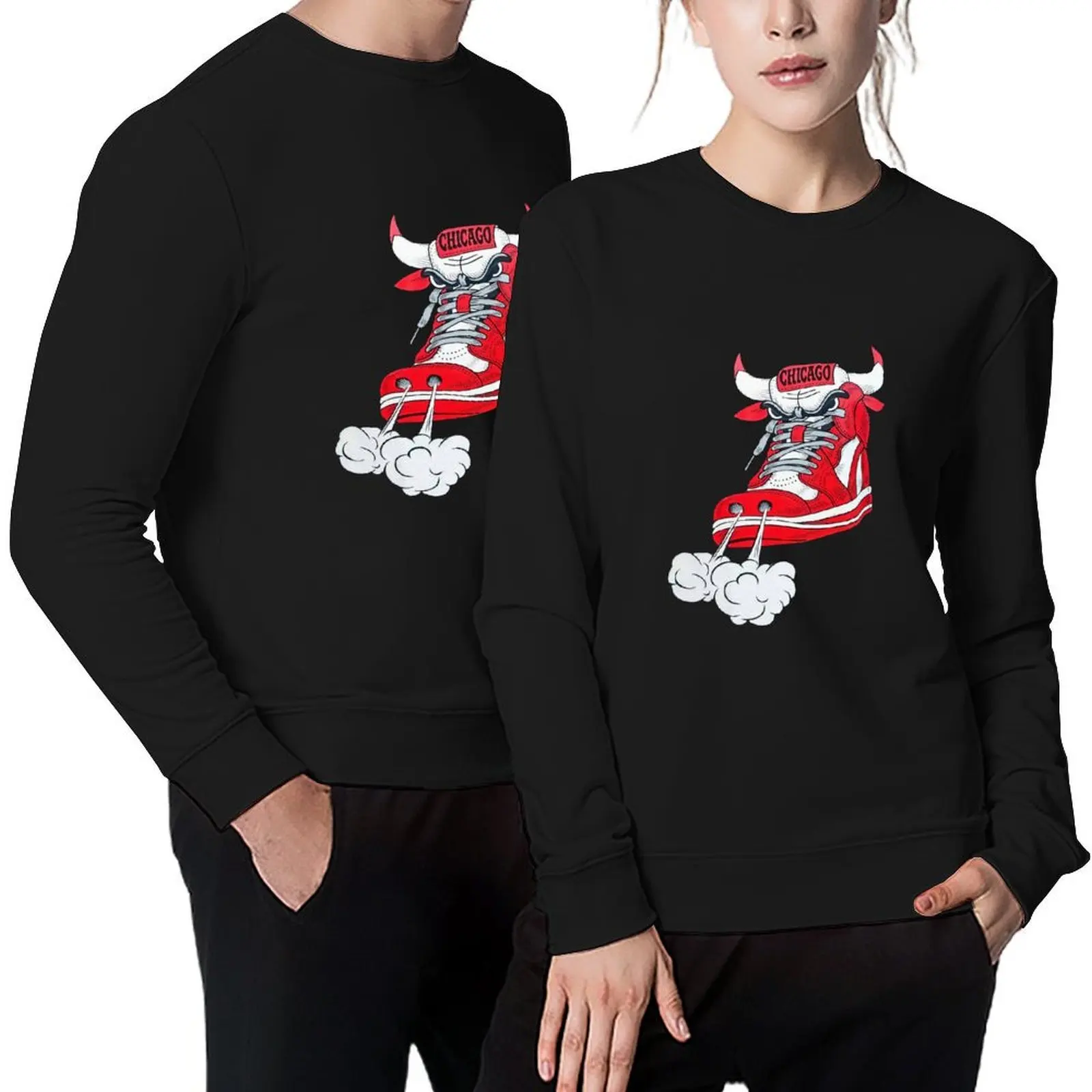

Zach Lavine Demar Derozan - Chicago Red Shoes Fan Art Tshirt Pullover tracksuit men tracksuits new in hoodies & sweat-shirt