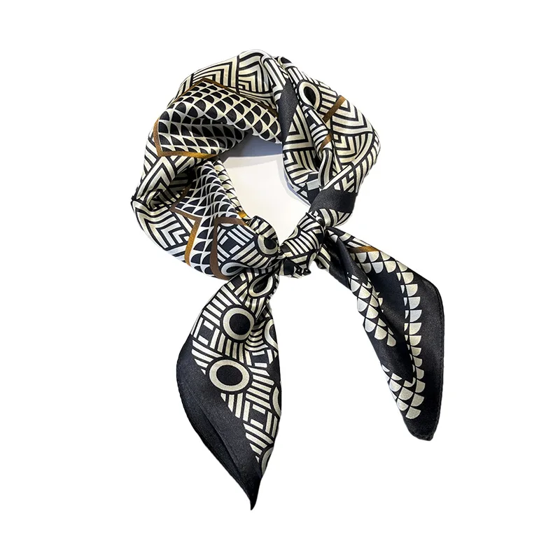 

100% Real Silk Scarf New Natural Fashion Women Beach Neck Scarves Shawl Hijab Pashmina Bag Scarfs Female Square Neck For Ladies