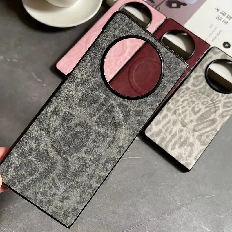 

For OPPO Find N5 Case Soft PU Skin Magnetic wireless charging Protect Back Cover Case For OPPO Find N5 N3 N2 Flip Phone Shell