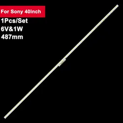 1 pçs/set 487mm 6v tv backlight led strip para sony 40 polegada 2015 sony 40 l42 rev1.0 LM41-00111A KDL-40R510C KDL-40R550C