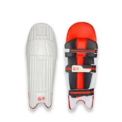 Cricket Batting Pads Adult Thickened Leg Protection Detachable Breathable Lightweight White Shin Guard