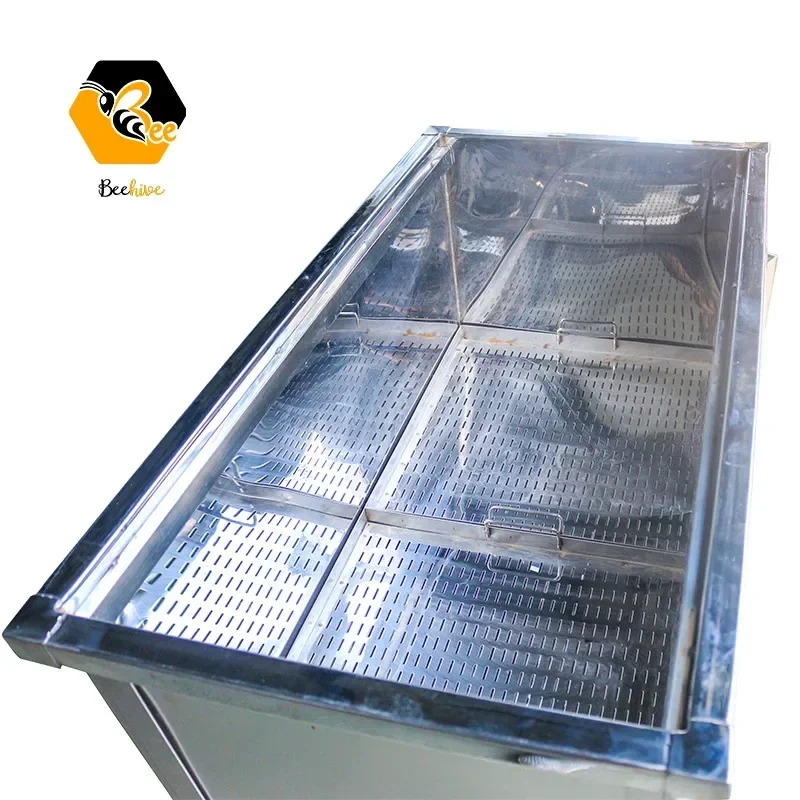 304 Stainless Steel Moveable Honeycomb Uncapping Tank & Tray & Rack Station Apiculture Beekeeping Equipment Bee Keeping Tool