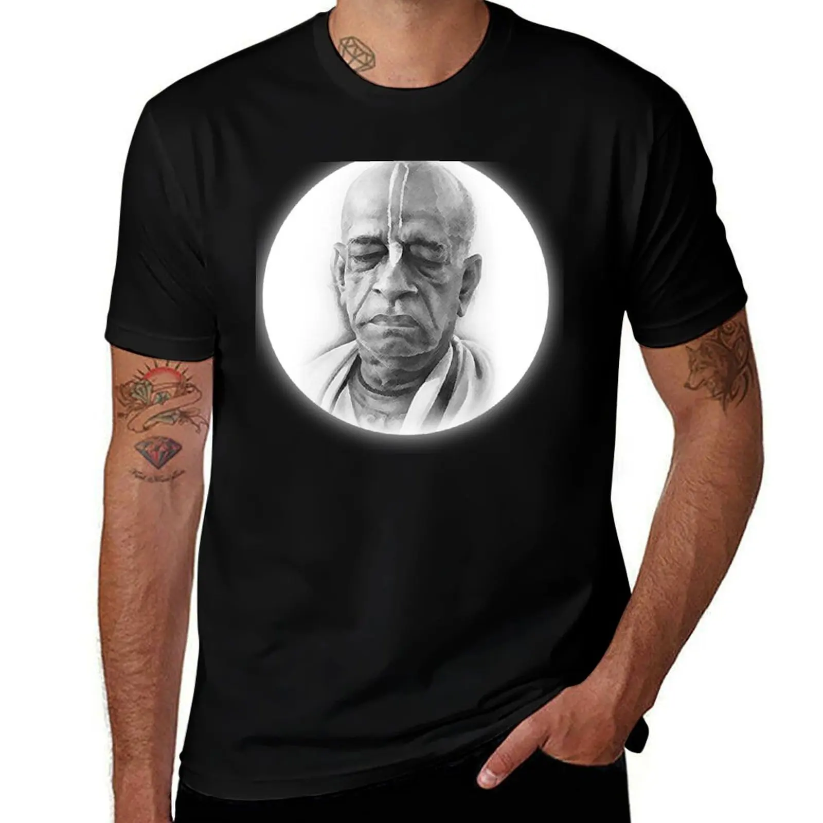 Swami Prabhupada ji T-Shirt No Iron Casual Short Sleeve Top T-Shirt