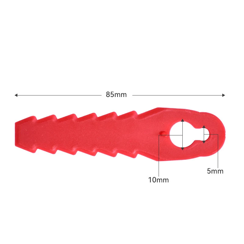 10/20Pcs 10x5mm Replacement Trimmer Plastic Blade for Cordless Grass Trimmer Lawnmower Mower Head Strimmer Tool Accessories