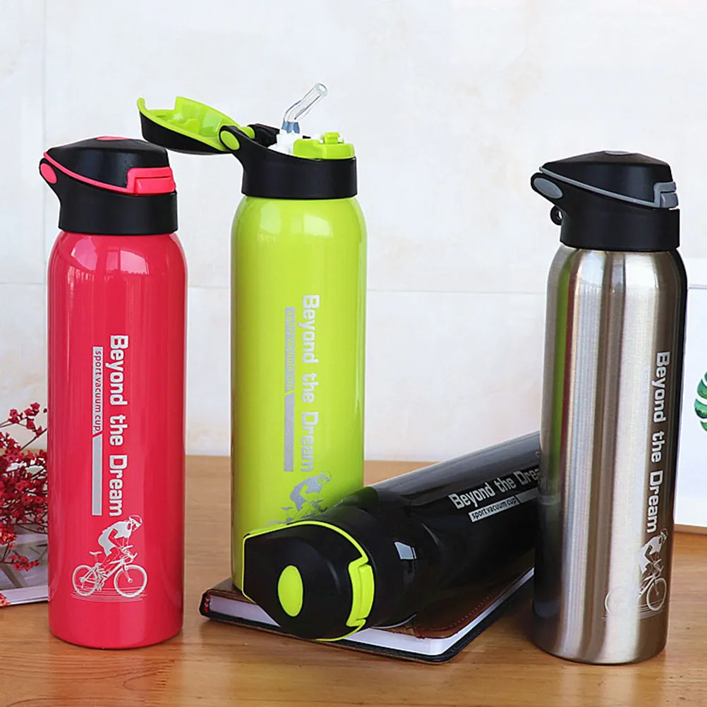 

500Ml Stainless Steel Vacuum Insulated Water Bottle Double Wall Leak Proof Spout Lid One Handed Drinking Portable for Travel