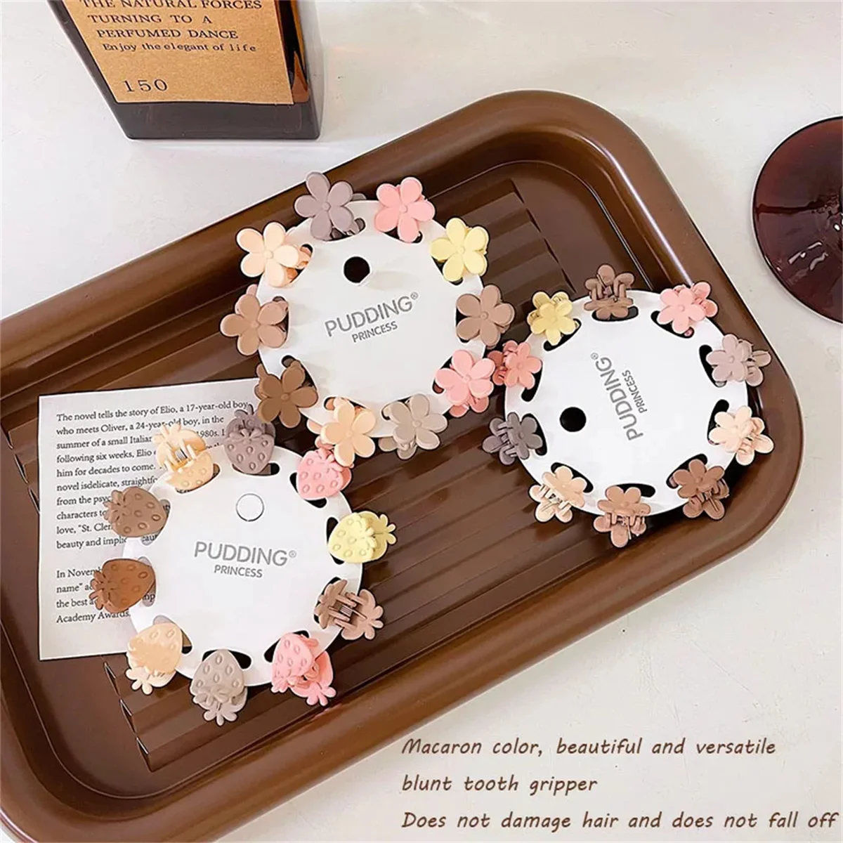 10Pcs/Set Mini Cute Oatmeal Color Clip Hyuna Style Solid Color Hair Clip Children's Bangs Broken Hair Clip Hair Accessories image 5