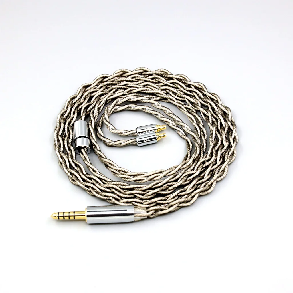 99% الفضة النقية + الجرافين الفضة مطلي درع سماعة كابل ل Sennheiser IE100 IE400 IE500 Pro 4 core 1.8 مللي متر LN007921