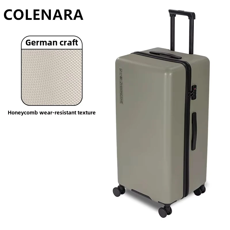 

COLENARA ABS+PC Suitcase 20"22"24"26"28"30"32 Inch Trolley Case Men's Boarding Box Large Capacity Universal Wheel Luggage