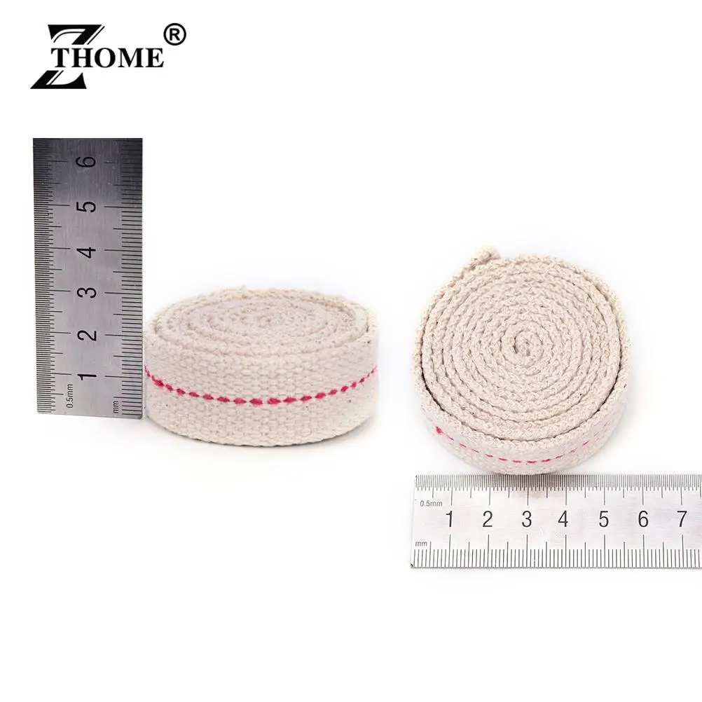 1M Strong Flat Cotton Wick Core For Kerosene Burner Stove Lighting Lantern Oil Lamp Making 1.1/1.2/1.5/2/2.5cm DIY Material