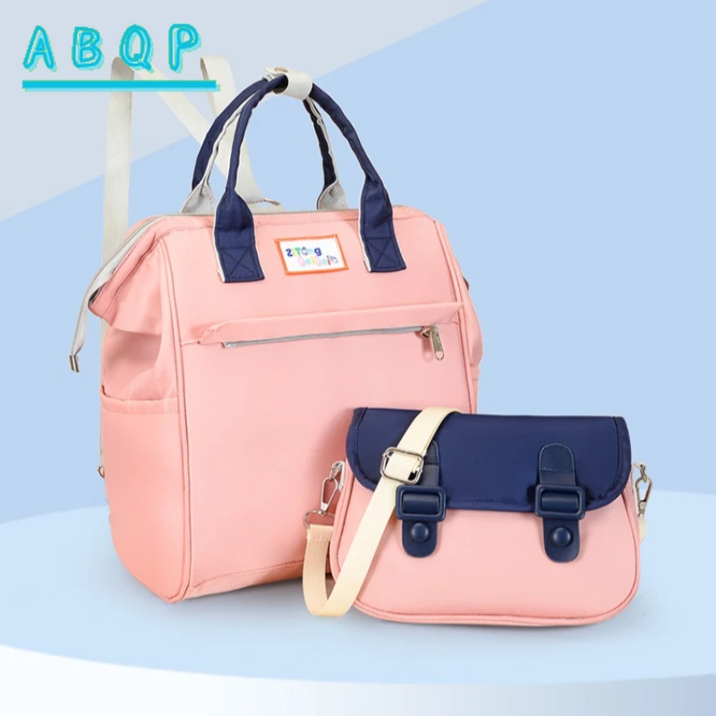 new-diaper-bag-backpack-color-matching-detachable-baby-bag-large-capacity-multifunctional-outing-baby-products-storage-bag