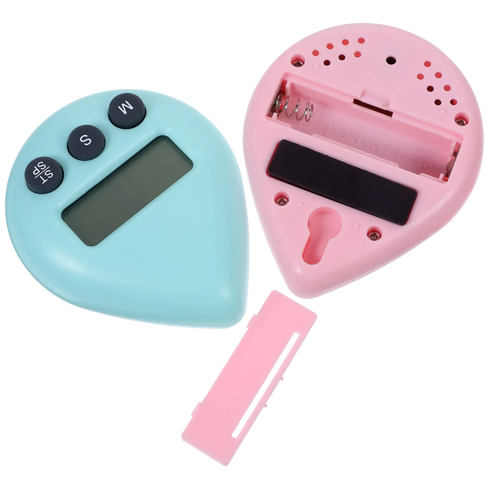 

2Pcs Kitchen Timer Small Digital Countdown Timers No Cooking Timer for Home Study Classroom Use Portable
