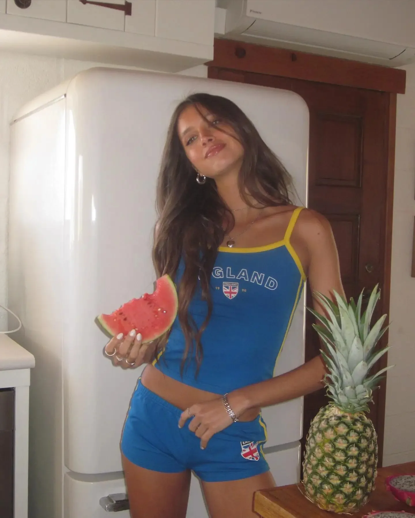 

Europe and the United States traf vest shirt Y2k letter printing Gothic top girl suspenders summer retro bra baby T-shirt punk