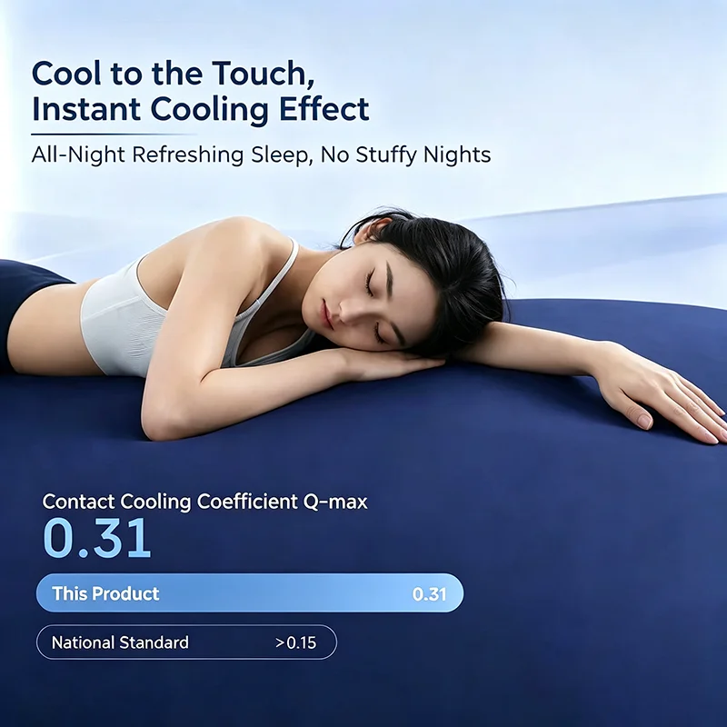 Ice Silk Cooling Fitted Sheet - Silk Pillowcase ulasan dan harga