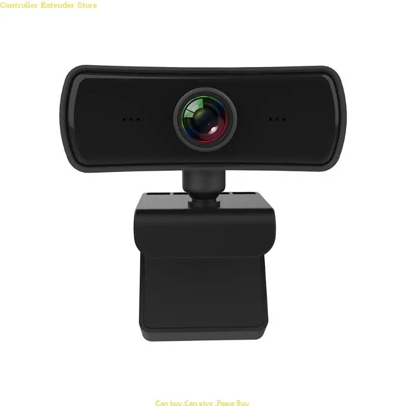 Computer PC Web Camera with Microphone Rotatable Cameras for Live Broadcast