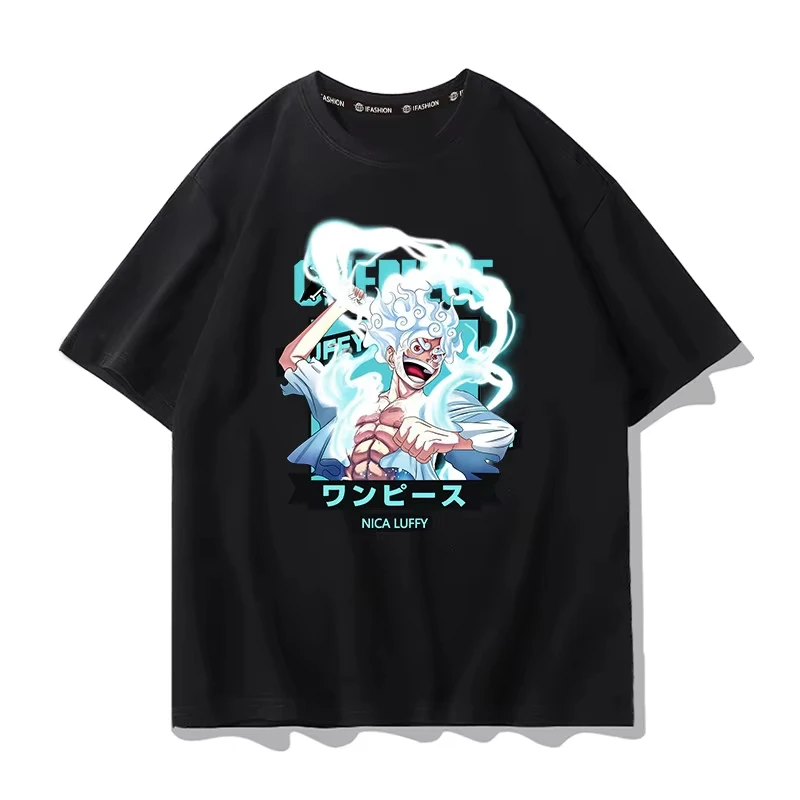 

One Piece Pattern T-shirt Anime T-shirt Men's Style Summer 2026 Fashion Short Sleeve Shirt