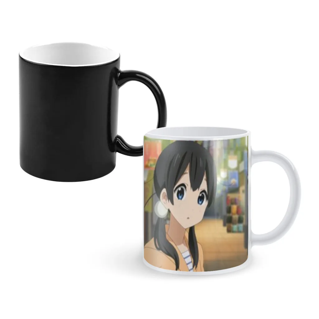 

T-Tamako Market Anime Coffee Mugs And Mug Creative Color Change Tea Cup Ceramic Milk Cups Novelty Interesting Gifts