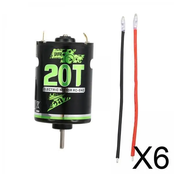 

6x 40 Brushed Motor Upgrade for 1:10 RC Crawler Car DIY Modified