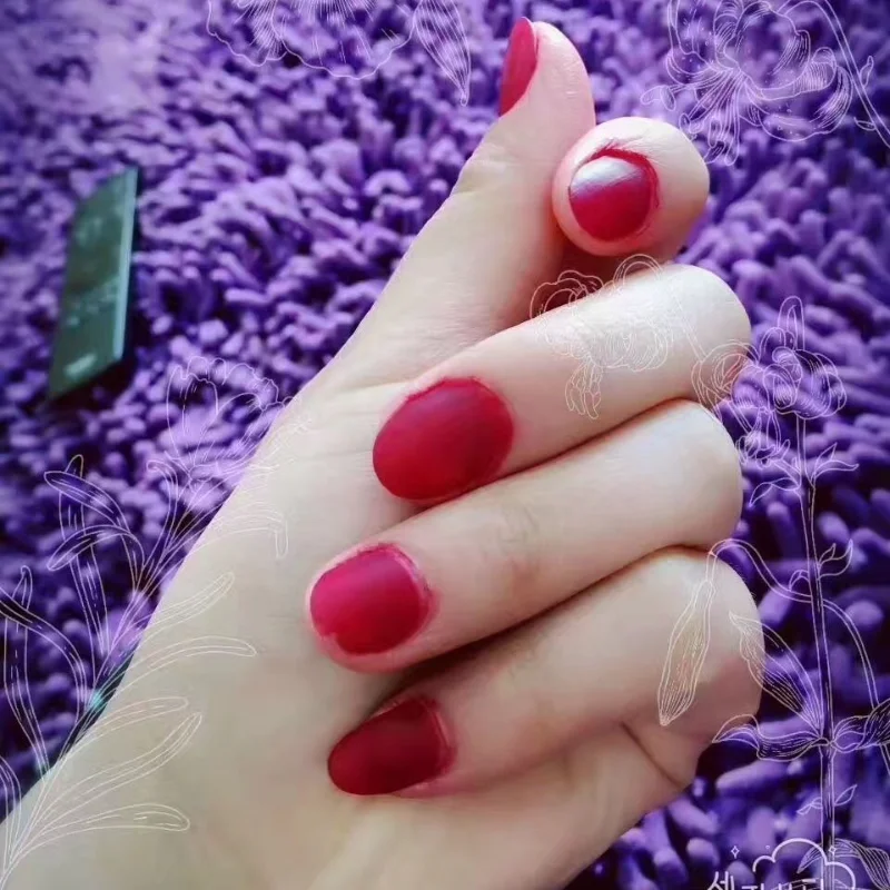 Pure Natural Henna Nail Dyeing Plant Extraction Bottled Henna Cream for Women's Fingernails Red