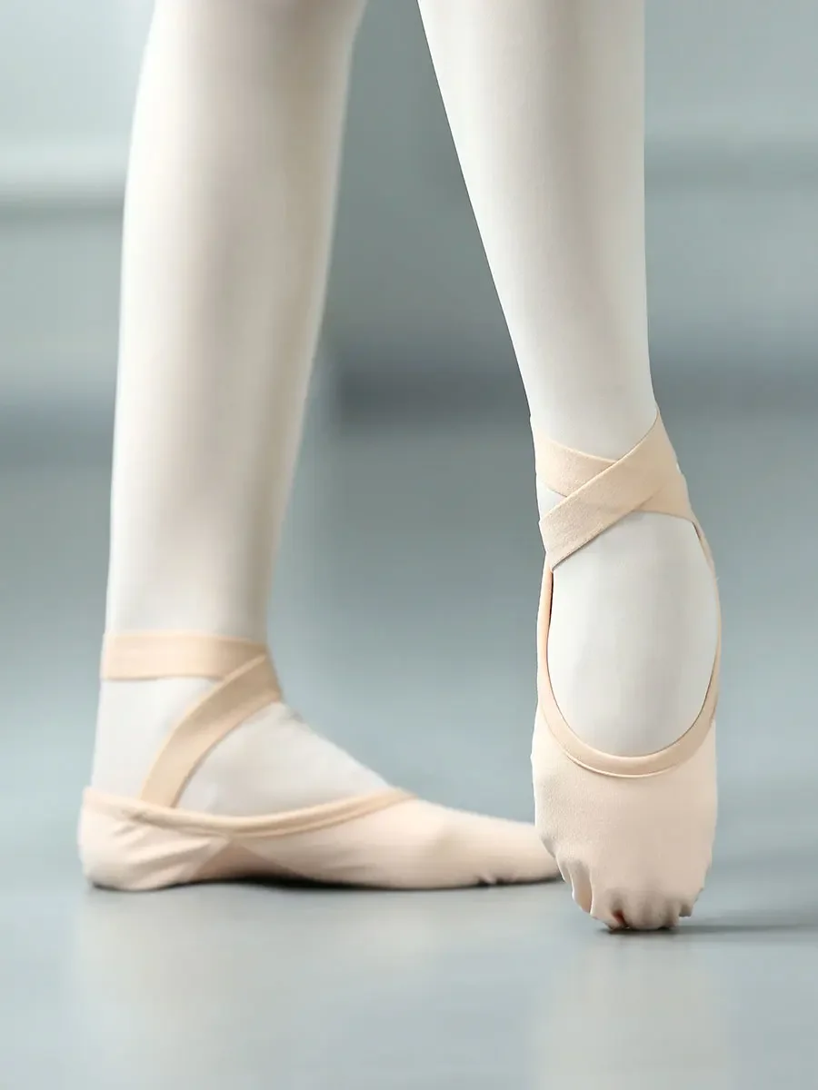 Chaussures de danse professionnelles pour femmes et filles, chaussures de ballet, griffe de chat adulte, gril entièrement élastique, moyen de port multiple, phtalchaussure d'exercice, nouveau