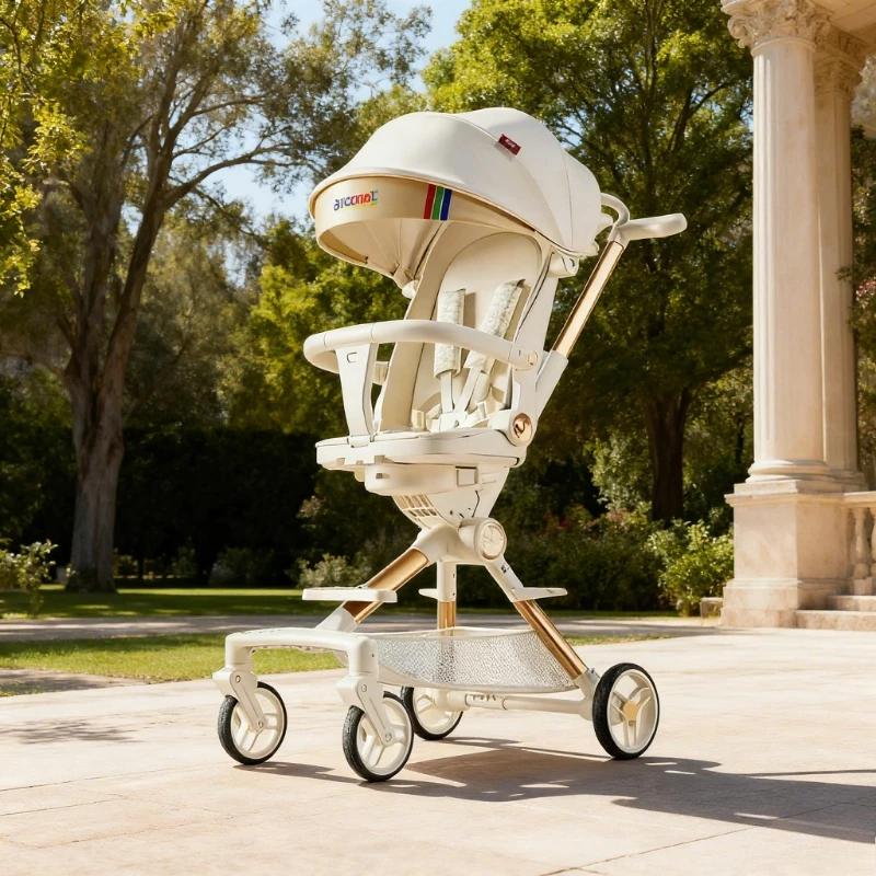 

Детские коляски Складная легкая двухнаправленная детская коляска с высоким ландшафтом для младенцев Подходит для сидения или лежания