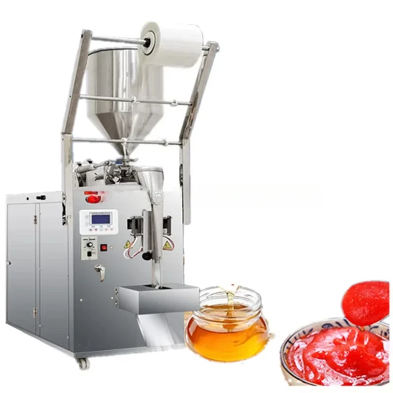 Automatic small sachet shampoo/tomato paste/ketchup packing machine, liquid water filling machine