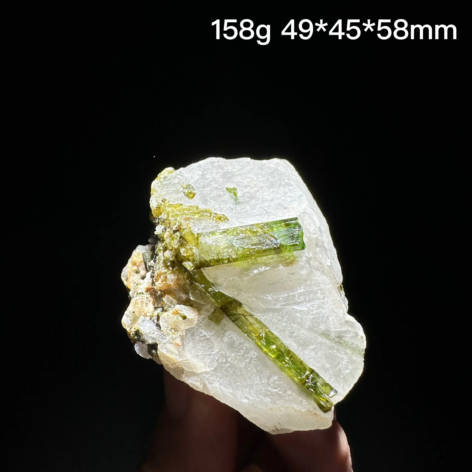 Natural Raw Green Tourmaline Mineral Specimen Crystal Quartz Healing Stone Teaching Collection Home Decor