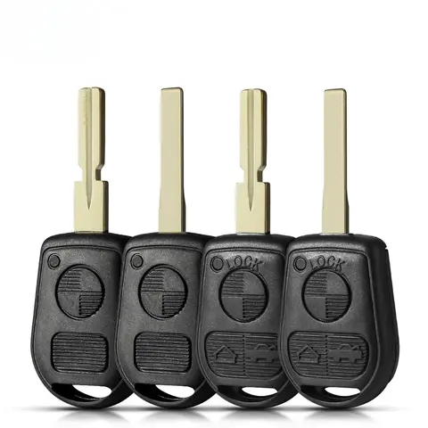 Dandkey 10PCS For BMW Z3 E31 E32 E34 E36 E38 E39 E46 Z3i Fob 2 3 Buttons Remote Car Key Shell Replacement Uncut HU92 HU58 Blade