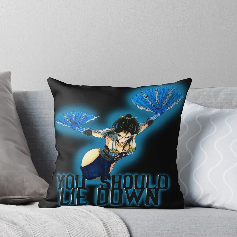 Royal Storm Kitana Throw Pillow Pillow Decor Pillows Aesthetic Pillowcase Pillowcases Pillow