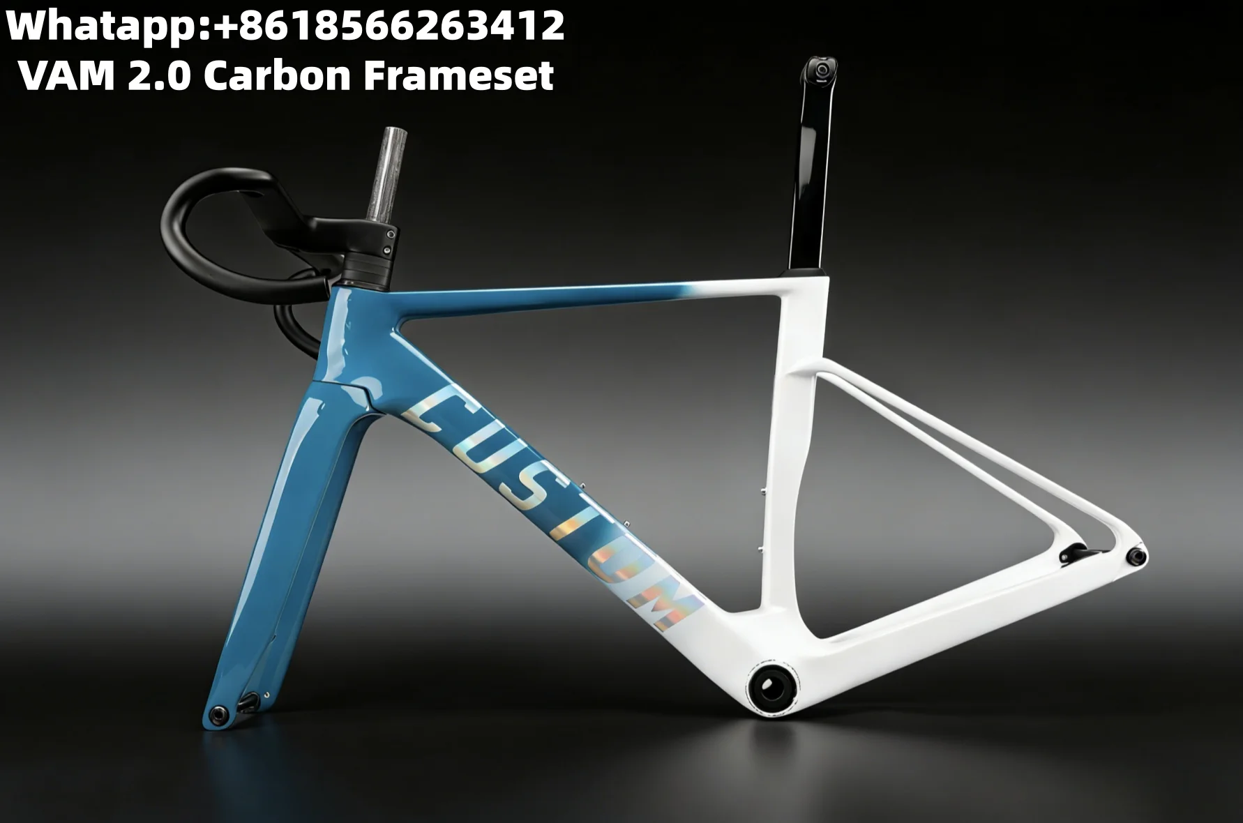 

Ostro VAM 2.0 Light Weight frameset Carbon Road Disc Bike Frameset Red and Black T47 Width 79mm Custom Paint