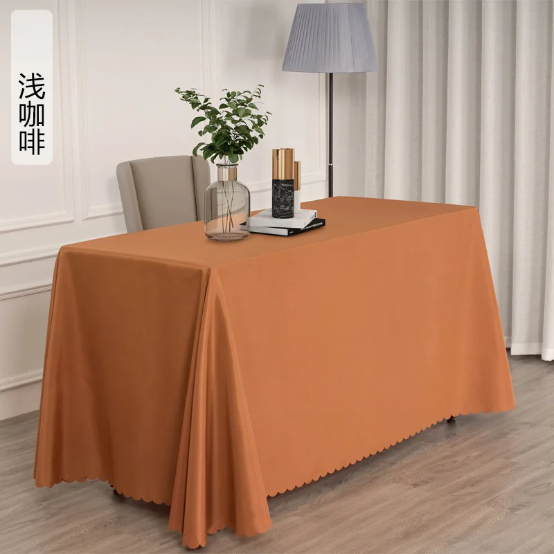 05143 tablecloth solid color business hotel exhibition long table white tablecloth rectangular tablecloth