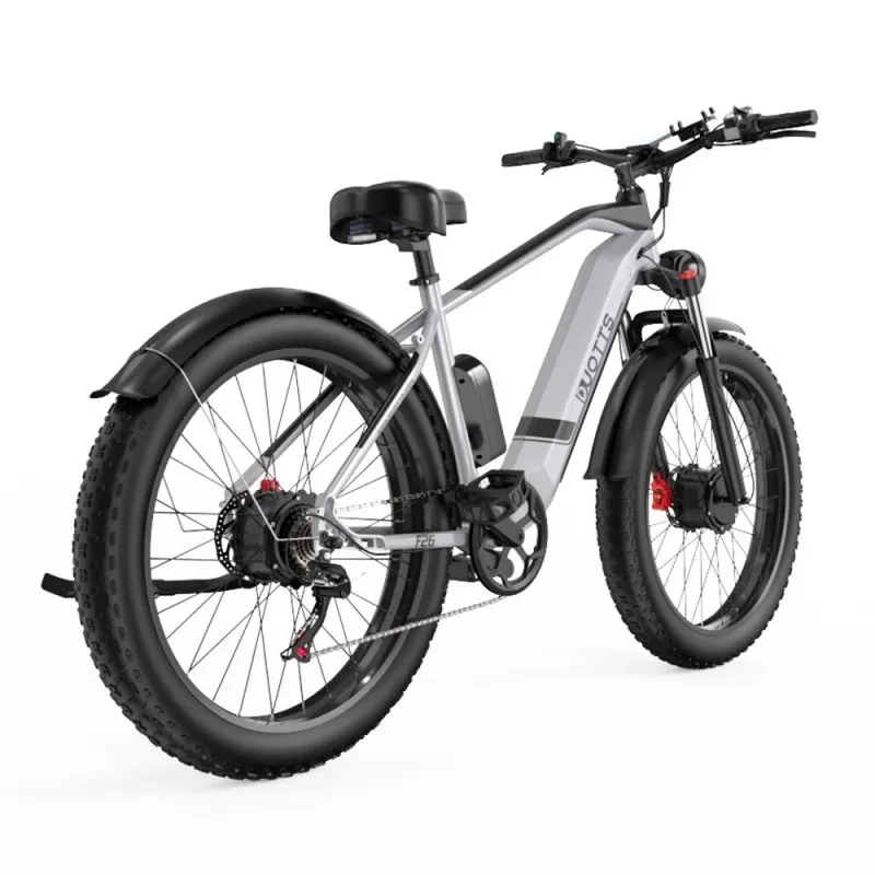 DUOTTS F26 26*4.0 Inch Fat Tire Electric Bike, 750W*2 Dual Motors, LG 17.5Ah Battery