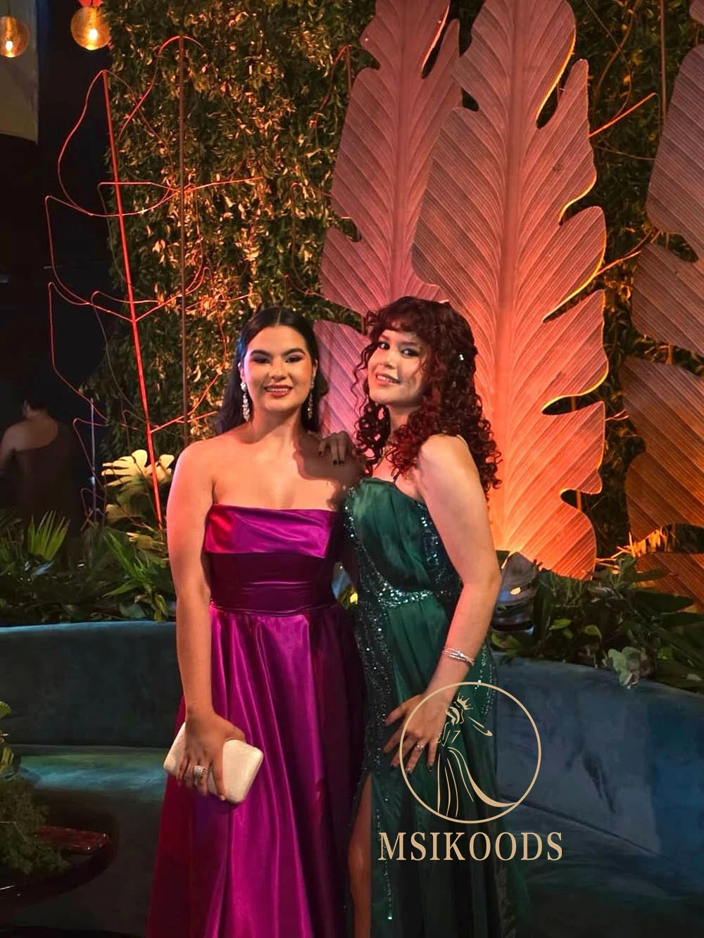 Msikoods Satin Prom Dresses 2025 Wedding Guest Dress Floor Length Elegant Evening Dress Woman Simple Party Gown Customized