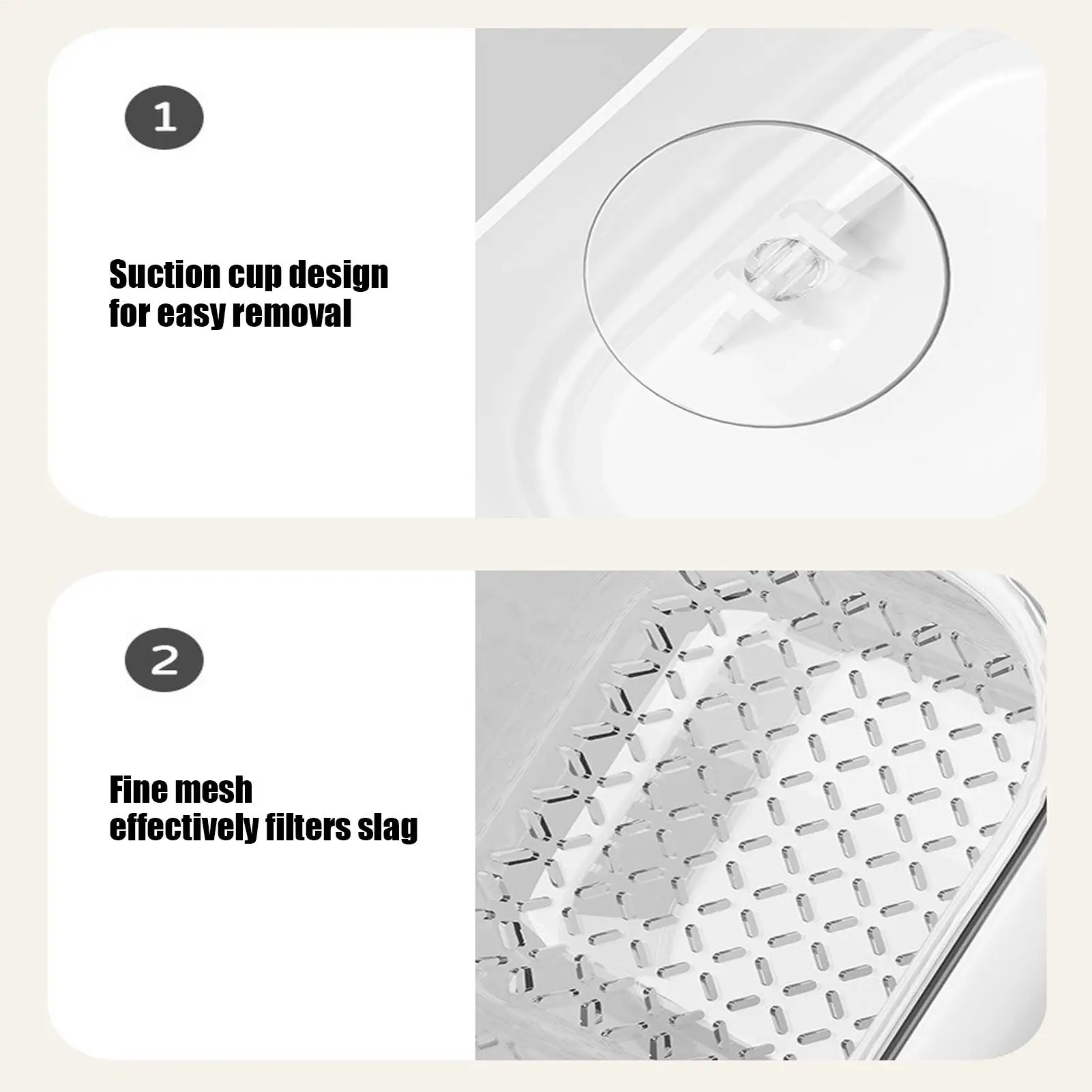 

Сетчатый фильтр для раковины, корзина на присоске, сливная корзина с мелкой сеткой, фильтр, аксессуары для раковины для предотвращения отходов, домашней квартиры