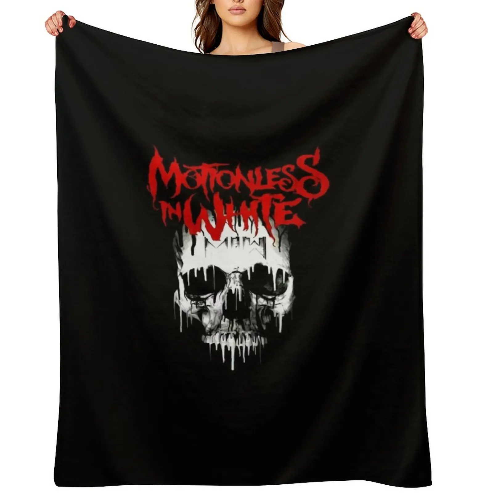 

Motionless Best Selling Music Band Gift Men Throw Blanket Thermal Shaggy Winter beds Warm Blankets
