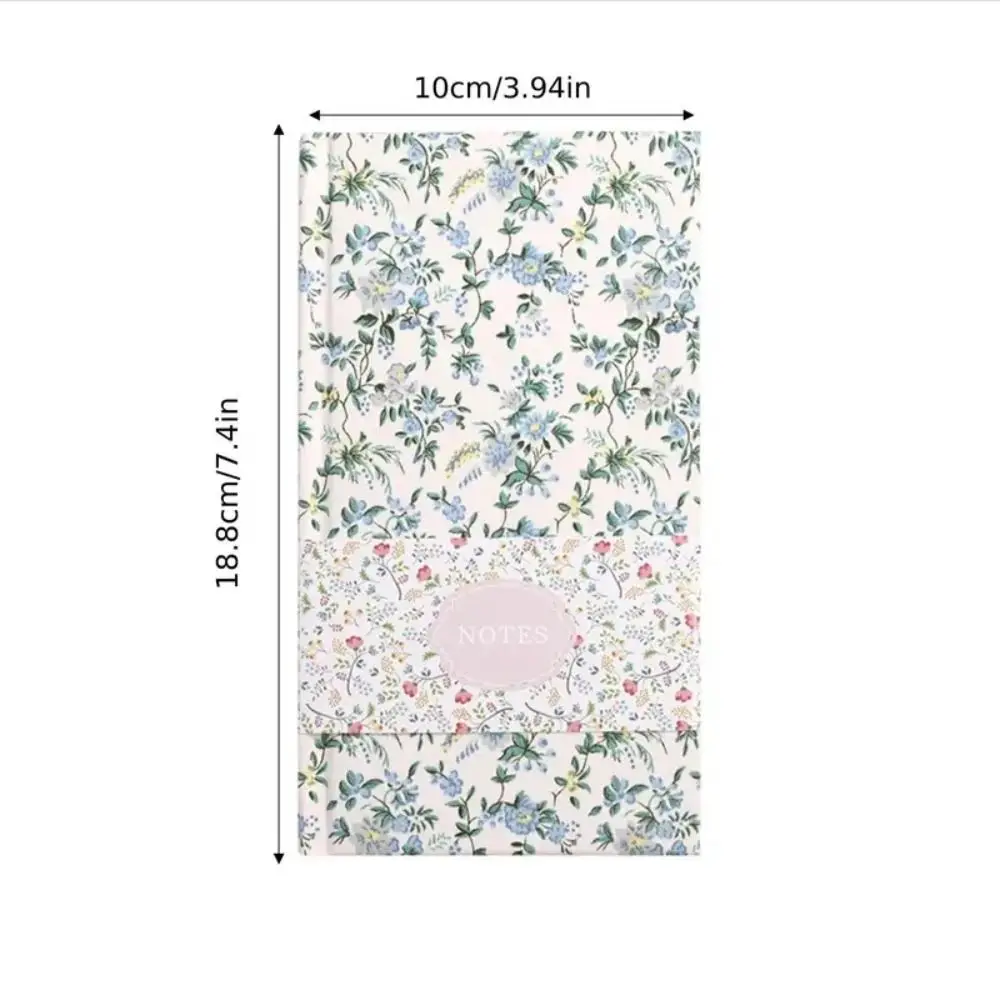 Durable Stylish A6 Cloth Notebook Fabric Cover Morandi Embroidered Notebook Compact Cotton Cloth Binding Student Diary Student