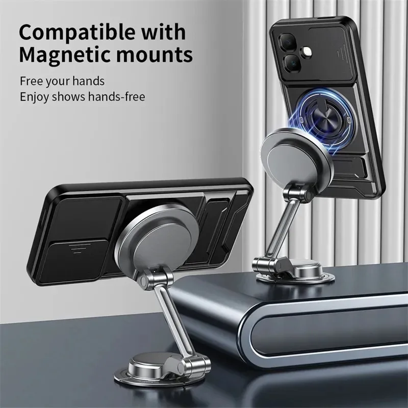 Skinlee Case For Infinix Smart 20 Shunjia push-window silicone belt bracket soft shell For Infinix Smart 20 Phone Cover