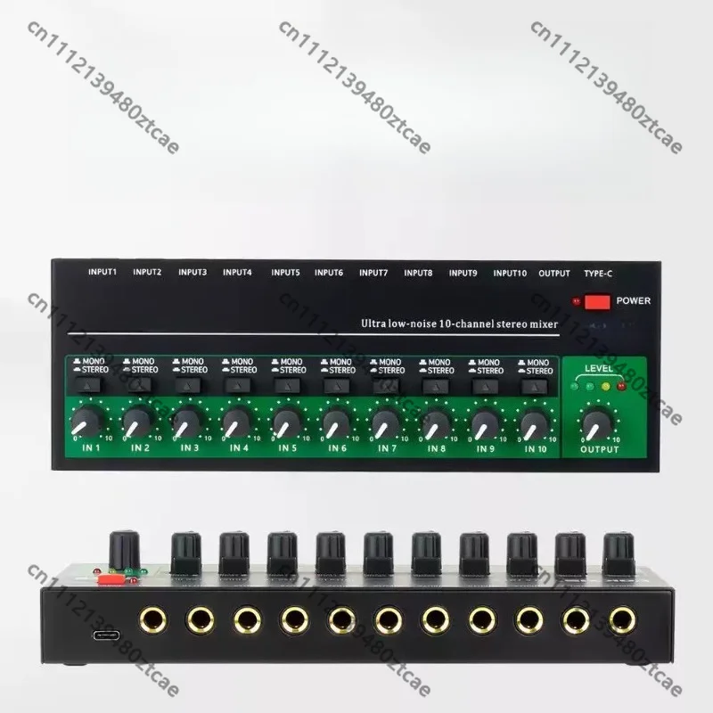 Multi‑Channel Audio Mixer, Multi‑Input Sound Console Hub, One‑Output Expander For Microphone Signal Processing