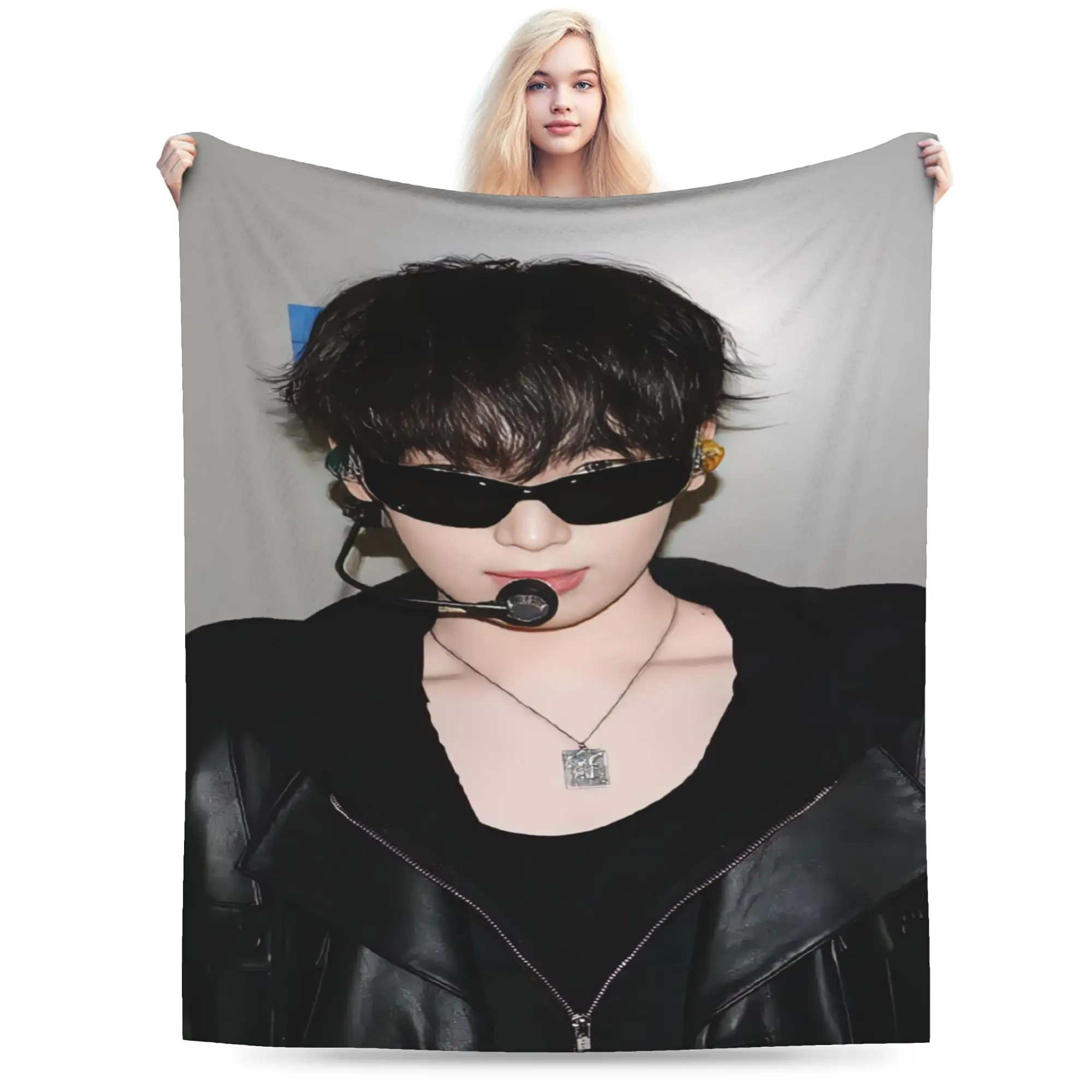 S-SUNOO Sunshine Soft Blanket  Graphic Plane Travel Throw Blanket Home Decor Flannel Bedspread Sofa Bed Cover