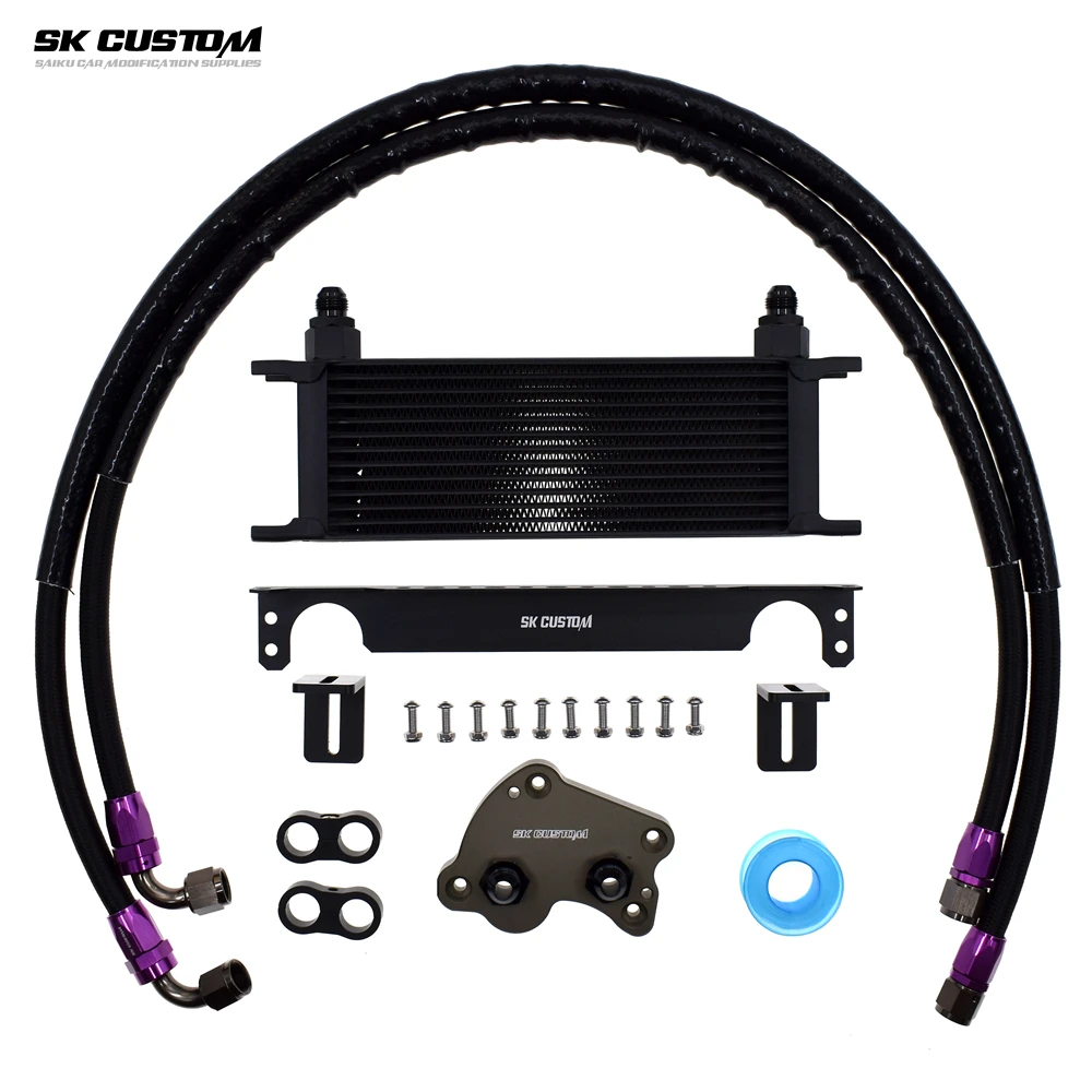 SK CUSTOM For Mini oil cooler kit R50 R52 R53 1.6T JCW GP Cooper S John Cooper Works W11B16A engine radiator kit OE: 11427509212