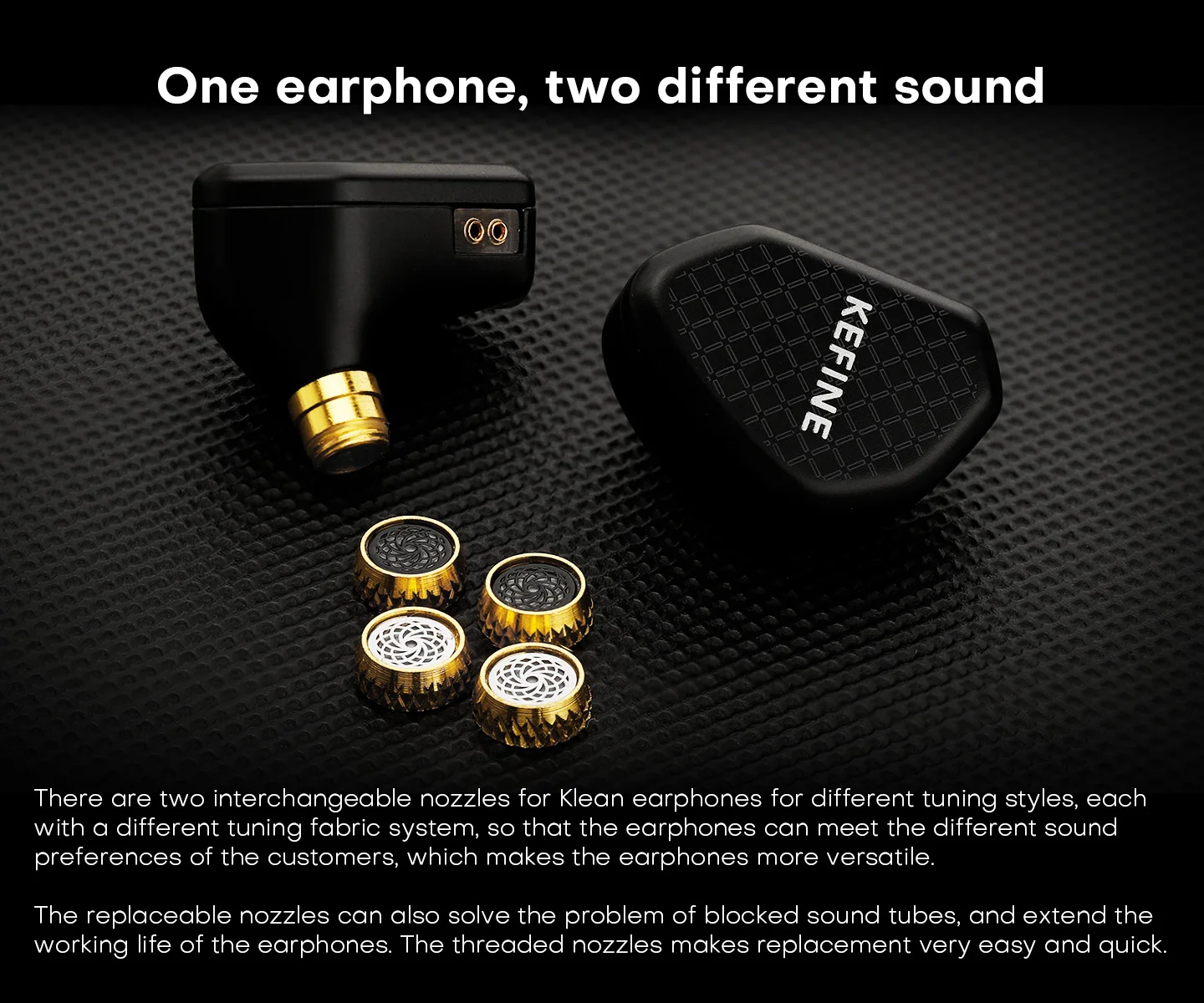 Kefine Klean 10 mm DLC-Membran-Kopfhörer mit dynamischem Treiber, HiFi-IEM-Kopfhörer mit hochreinem versilbertem Kupferdraht für sauberes Signal – Detail 4