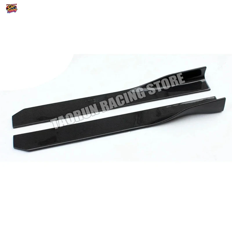 for BMW F87 M2 E90 E92 E93 F80 M3 F82 F83 M4 F10 M5 F12 F13 F06 M6 G80 G82 G83 100cm Carbon Fiber Side Bumper Extension Skirt view 4