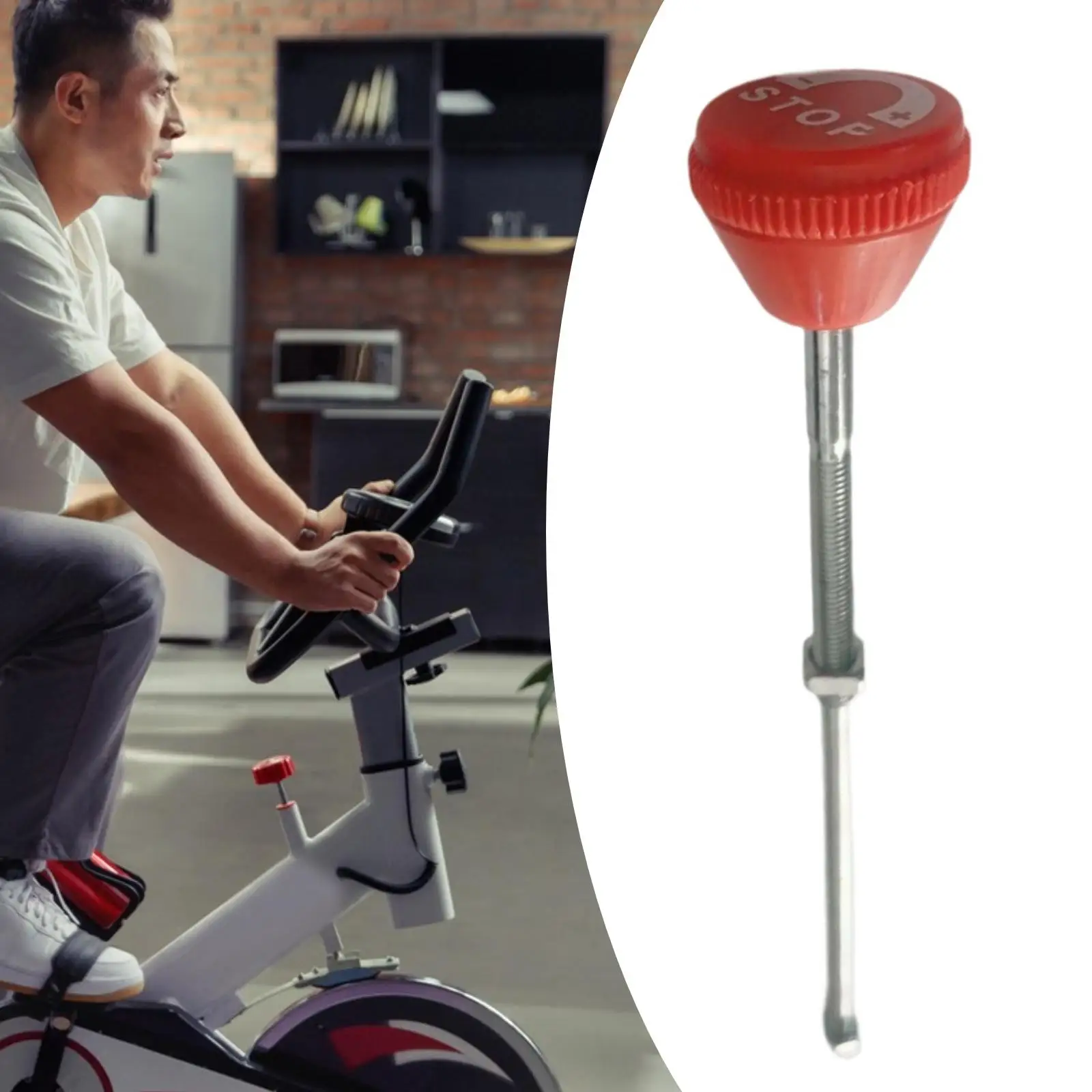 Stationary Exercise Bike Brake Lever Metal Knob Resistance Bar Equipment for Home Indoor Fitness Training