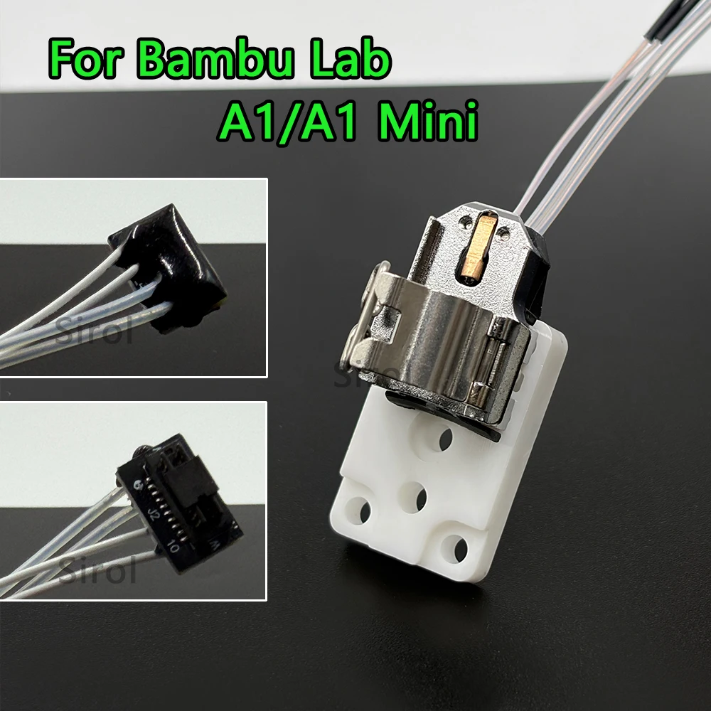 For  Upgrade Zirconia Bambu Lab A1 Hotend Heating Assembly Ceramic Bambulab A1 Mini Hotend Mounting Kit High Temp Resistance