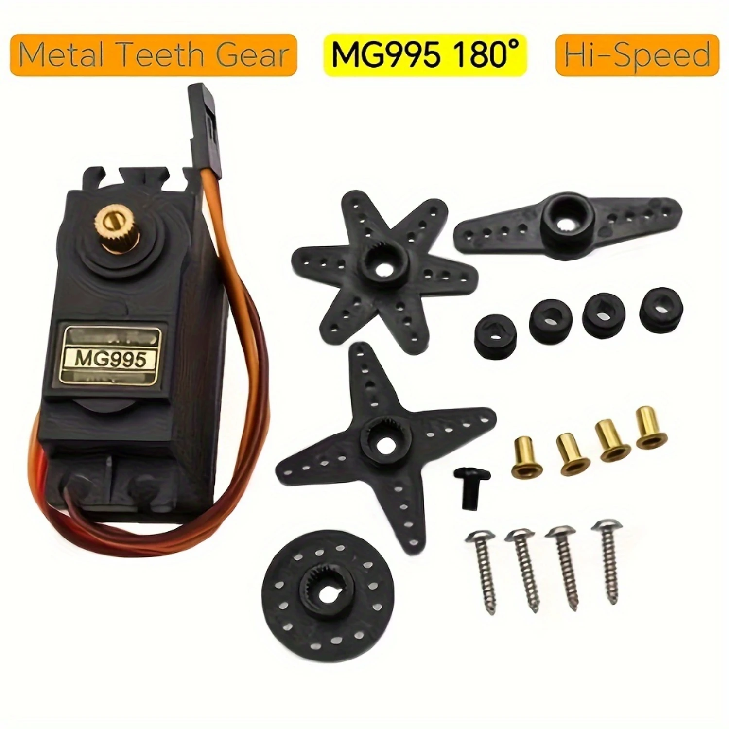 

MG995 55g Metal Gear High Speed Micro Servo Motor for RC Robot Helicopter Car Boat Control